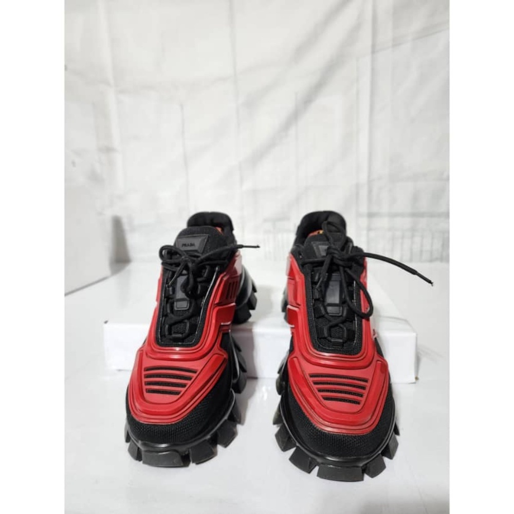 Authentic Prada Cloudbust Thunder Sneakers Red An… - image 8